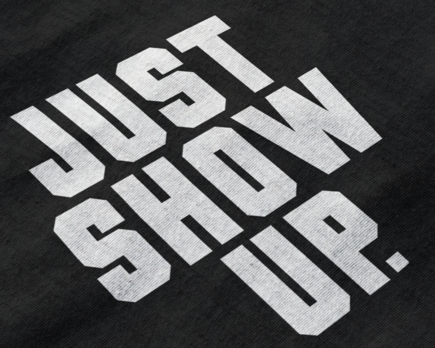 JUST SHOW UP. Muscle Shirt by GRFXN